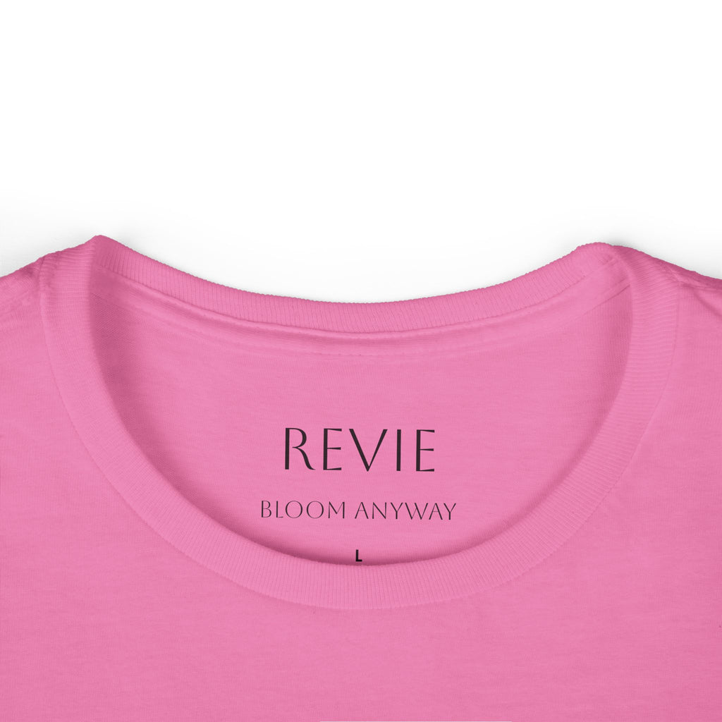 Women’s Tee — "Growing Through What I’m Going Through" Floral Back Graphic