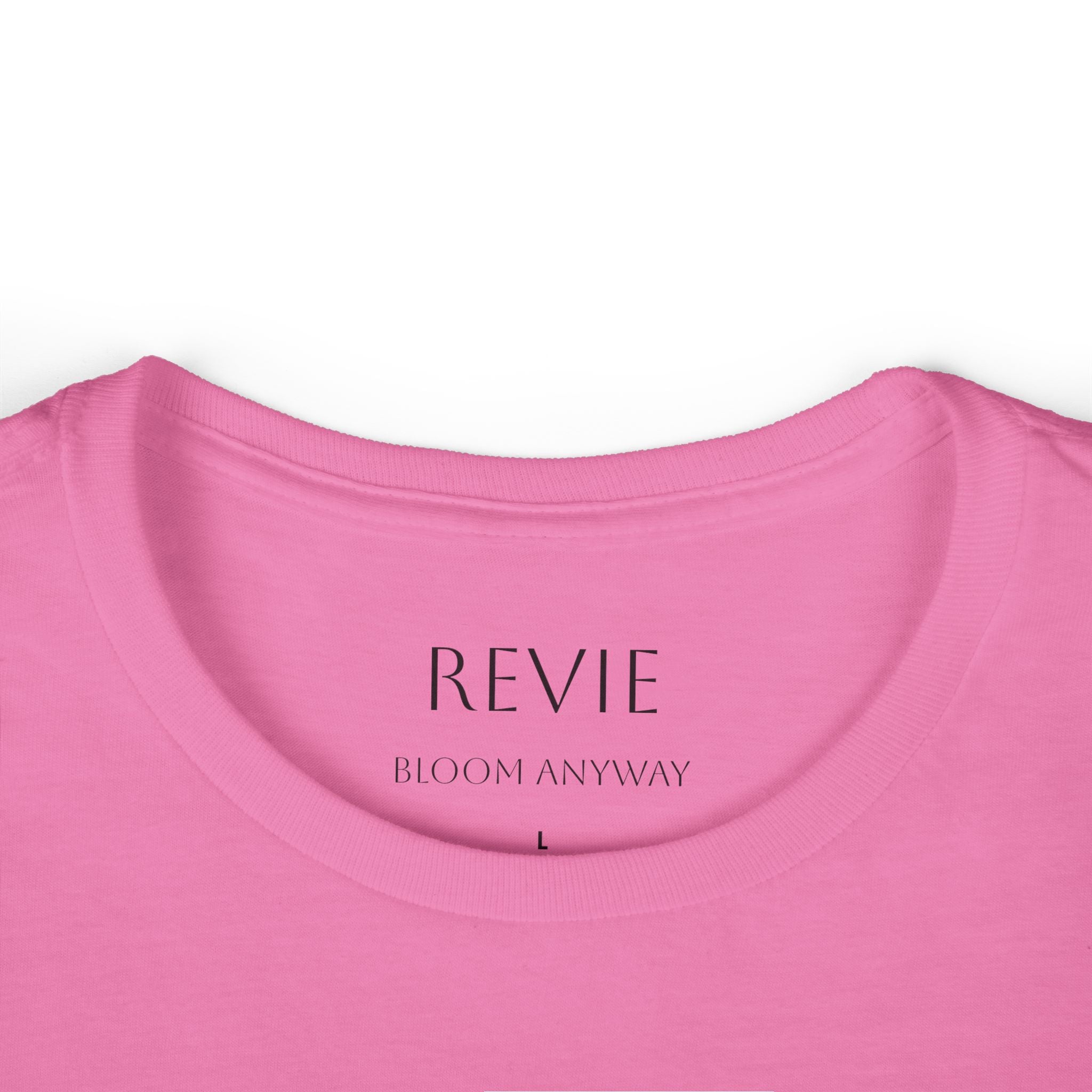 Women’s Tee — "Growing Through What I’m Going Through" Floral Back Graphic