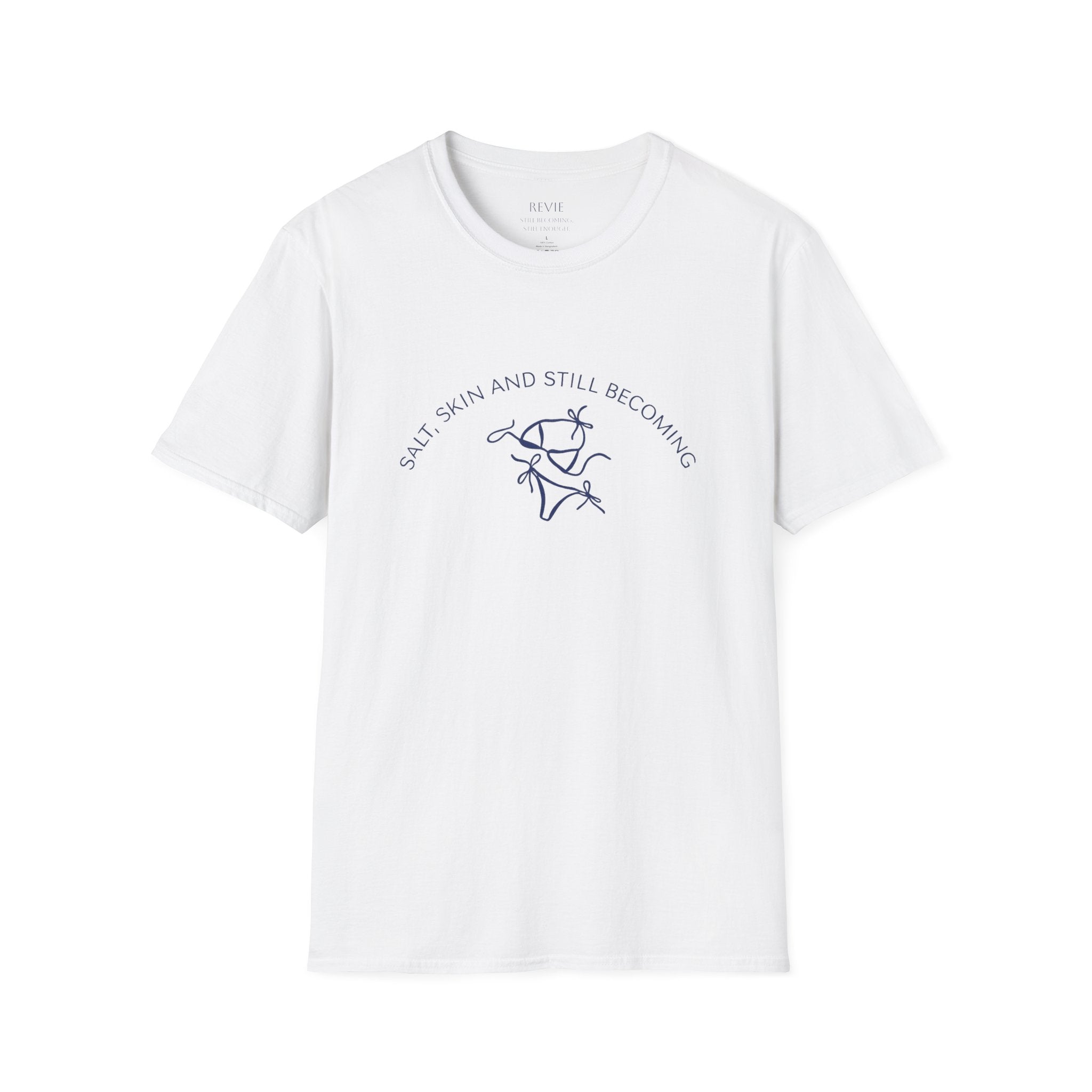 Salt, Skin and Still Becoming - Coastal Line Art Tee