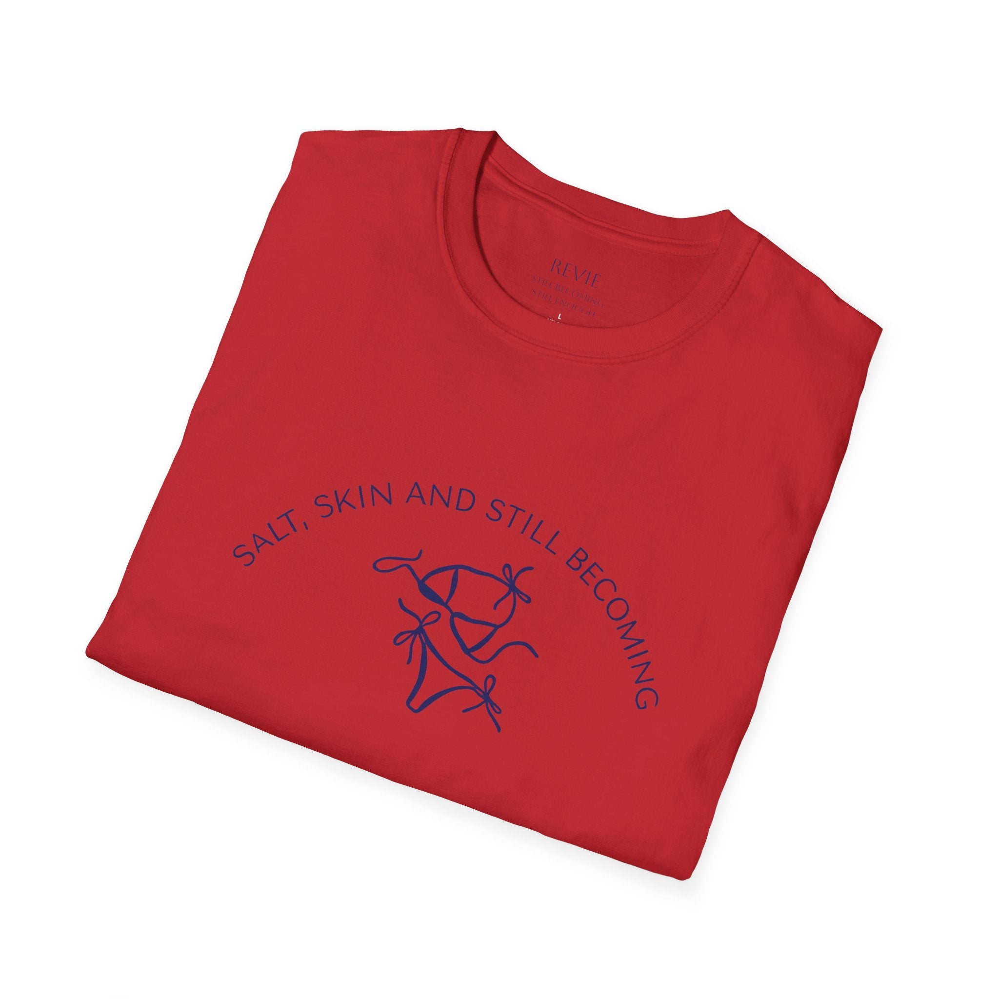 Salt, Skin and Still Becoming - Coastal Line Art Tee