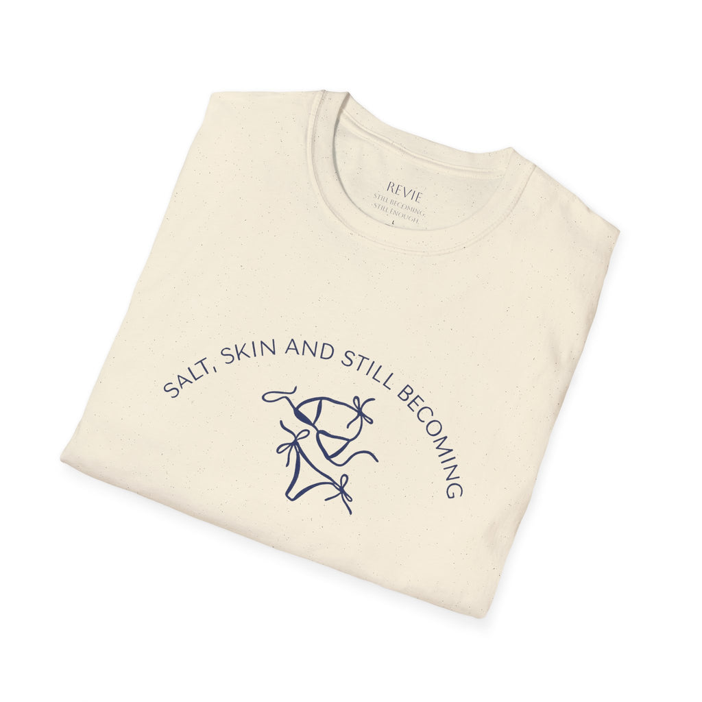Salt, Skin and Still Becoming - Coastal Line Art Tee