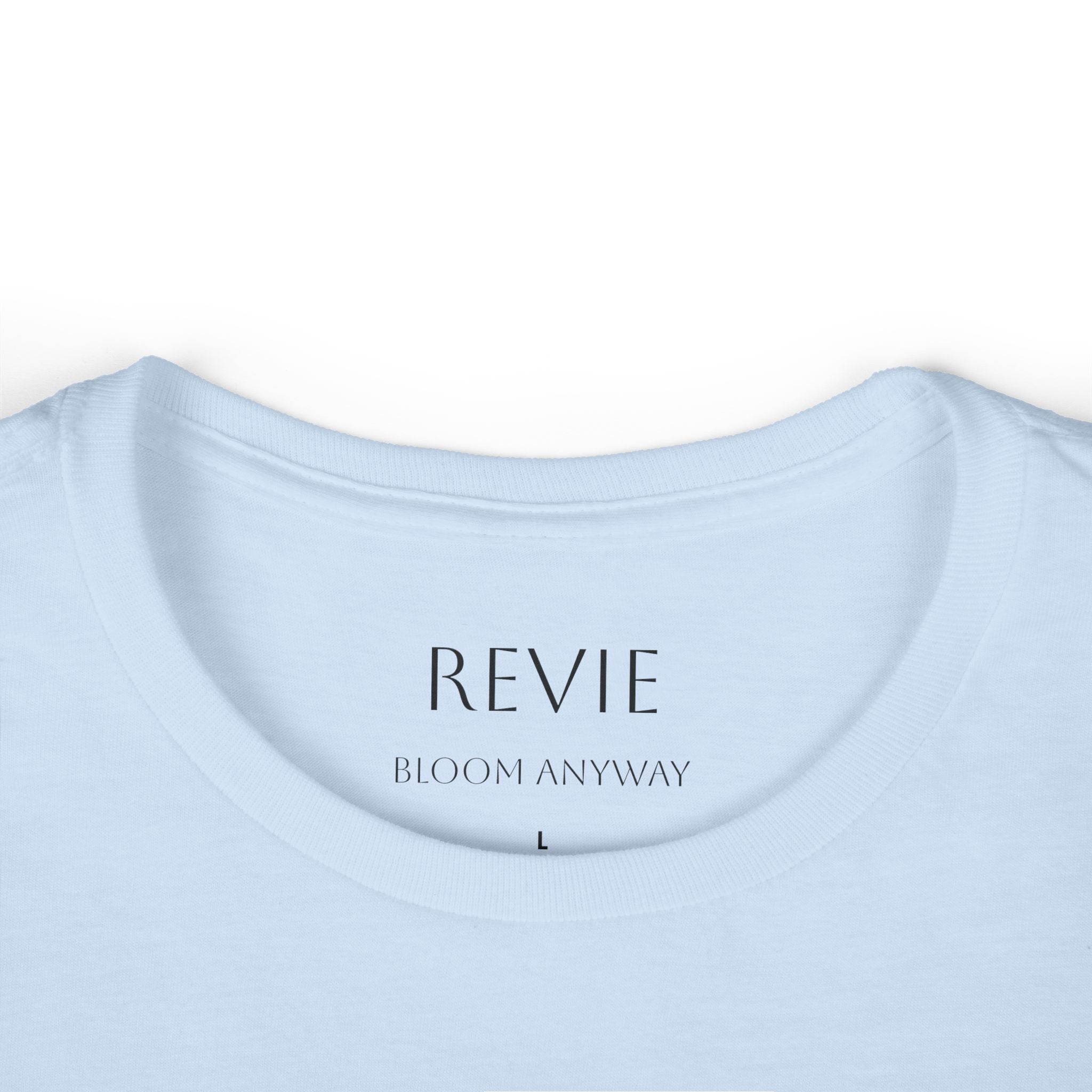 Women’s Tee — "Growing Through What I’m Going Through" Floral Back Graphic