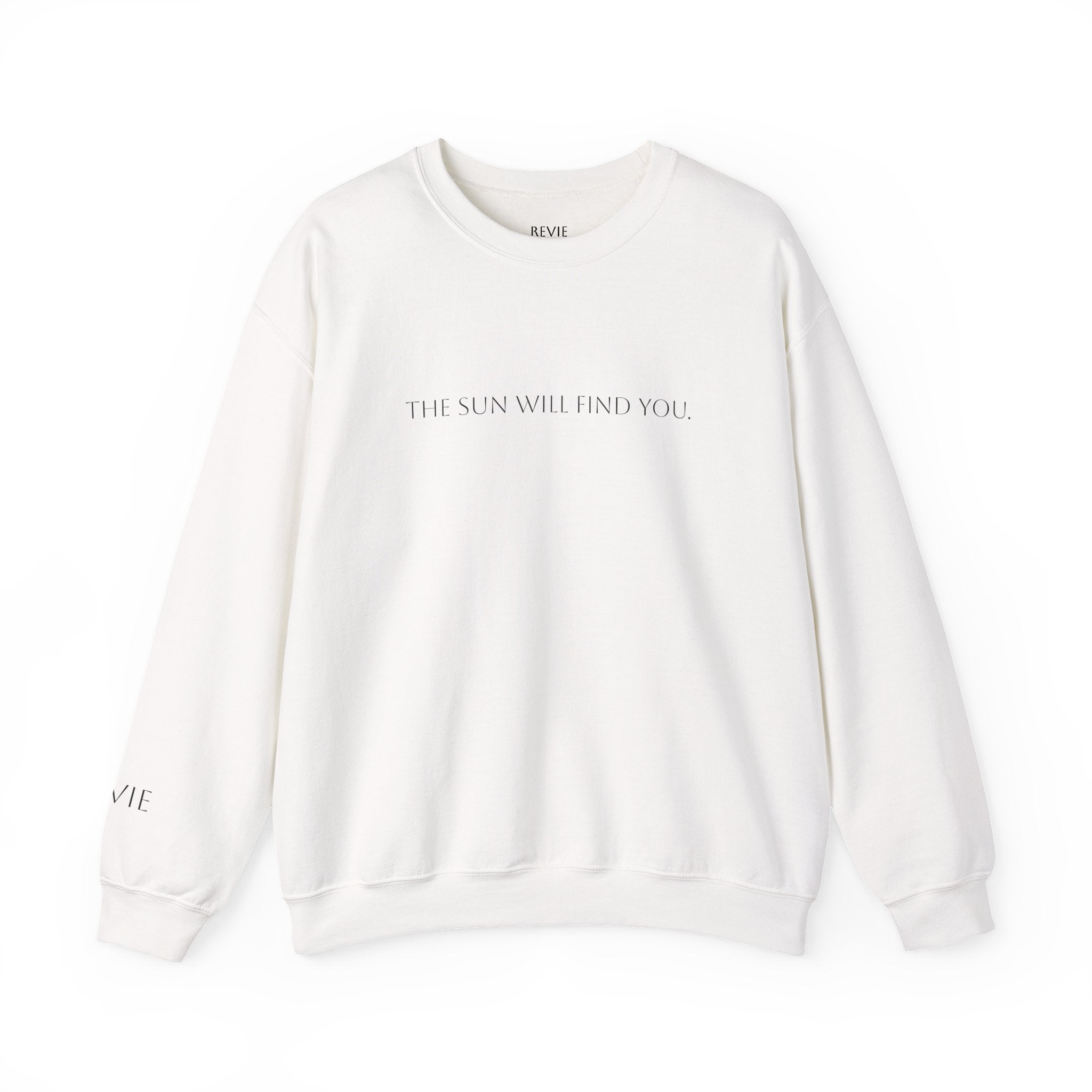The Sun Seeker Crewneck | Minimal Graphic Sun Cloud Illustration