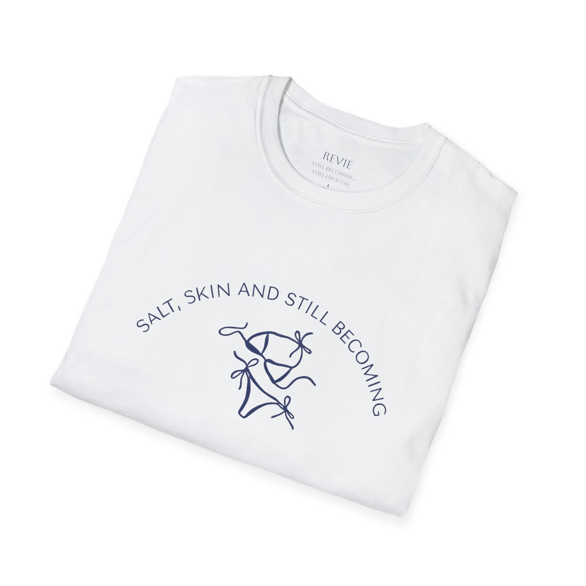 Salt, Skin and Still Becoming - Coastal Line Art Tee